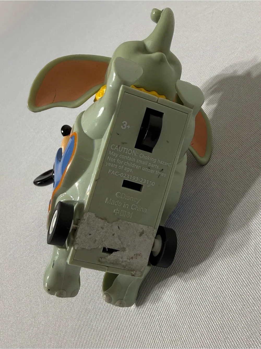 Disney Parks Mickey Minnie Dumbo Ride Pull Back Toy Vehicle Working
